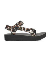 The Teva Womens Midform Universal Sandals in Bounce Black & Lion