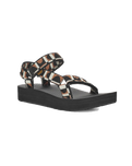 The Teva Womens Midform Universal Sandals in Bounce Black & Lion