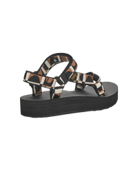 The Teva Womens Midform Universal Sandals in Bounce Black & Lion