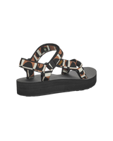 The Teva Womens Midform Universal Sandals in Bounce Black & Lion