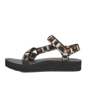 The Teva Womens Midform Universal Sandals in Bounce Black & Lion