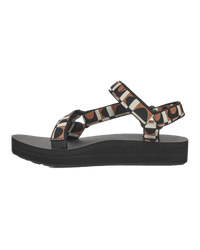 The Teva Womens Midform Universal Sandals in Bounce Black & Lion