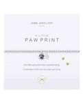 Little Paw Print Bracelet in Silver