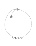 The Pura Vida Delicate Wave Anklet in Silver