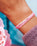 The Pura Vida Boarding 4 Breast Cancer Bracelet in Pink