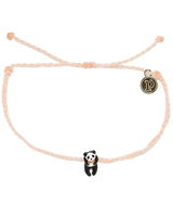 The Pura Vida Panda Bracelet in Gold & Blush