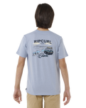 The Rip Curl Boys Boys Search Trip T-Shirt in Spray Blue