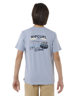 The Rip Curl Boys Boys Search Trip T-Shirt in Spray Blue