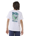 The Rip Curl Boys Boys Shred Till Dead T-Shirt in White