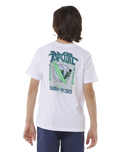 The Rip Curl Boys Boys Shred Till Dead T-Shirt in White