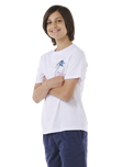 The Rip Curl Boys Boys Shred Till Dead T-Shirt in White