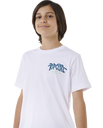 The Rip Curl Boys Boys Shred Till Dead T-Shirt in White