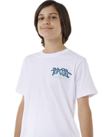 The Rip Curl Boys Boys Shred Till Dead T-Shirt in White