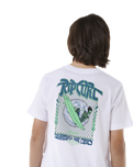 The Rip Curl Boys Boys Shred Till Dead T-Shirt in White