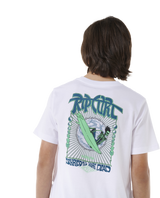 The Rip Curl Boys Boys Shred Till Dead T-Shirt in White