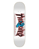 The Santa Cruz SC X Thrasher Screaminf Flame Logo Skateboard Deck in White