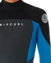 The Rip Curl Mens Omega 3/2mm Back Zip Wetsuit in Blue