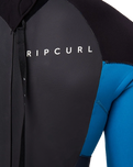 The Rip Curl Mens Omega 3/2mm Back Zip Wetsuit in Blue