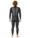 The Rip Curl Mens Omega 3/2mm Back Zip Wetsuit in Black