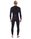 The Rip Curl Mens Omega 3/2mm Back Zip Wetsuit in Black