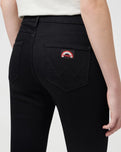 The Wrangler Womens Flare Jeans in Retro Black