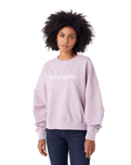 The Wrangler Womens Relaxed Sweatshirt in Natural Violet