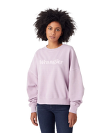 The Wrangler Womens Relaxed Sweatshirt in Natural Violet