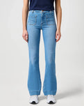 The Wrangler Womens Flare Jeans in Hazel