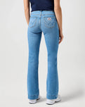 The Wrangler Womens Flare Jeans in Hazel