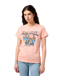 The Wrangler Womens Regular T-Shirt in Blush