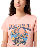 The Wrangler Womens Regular T-Shirt in Blush