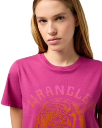 The Wrangler Womens Regular T-Shirt in Violet Quartz