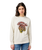 The Wrangler Womens Raglan Sweatshirt in Vintage White