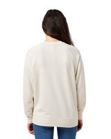 The Wrangler Womens Raglan Sweatshirt in Vintage White