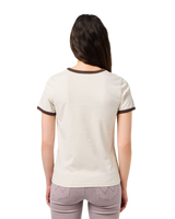 The Wrangler Womens Ringer T-Shirt in Vintage White