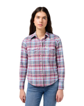 The Wrangler Womens Western Shirt in Violet Quartz