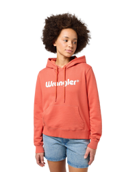 The Wrangler Womens Regular Hoodie in Burnt Sienna