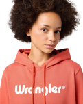 The Wrangler Womens Regular Hoodie in Burnt Sienna