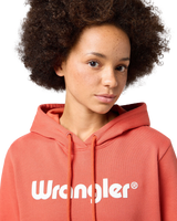 The Wrangler Womens Regular Hoodie in Burnt Sienna