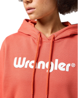 The Wrangler Womens Regular Hoodie in Burnt Sienna