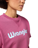 The Wrangler Womens Short Sleeve Sweatshirt in Violet