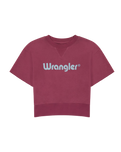 The Wrangler Womens Short Sleeve Sweatshirt in Violet