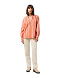 The Wrangler Womens Poet Sleeve Shirt in Brandied Melon