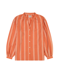 The Wrangler Womens Poet Sleeve Shirt in Brandied Melon