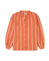 The Wrangler Womens Poet Sleeve Shirt in Brandied Melon