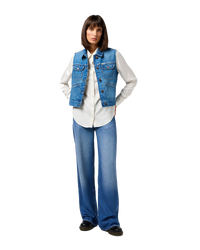 The Wrangler Womens Shrunken Denim Jacket in Leaving Town