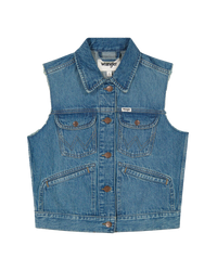 The Wrangler Womens Shrunken Denim Jacket in Leaving Town