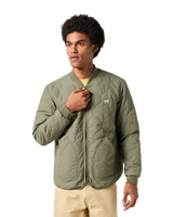 The Wrangler Mens Puffer Jacket in Dusty Olive