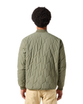 The Wrangler Mens Puffer Jacket in Dusty Olive