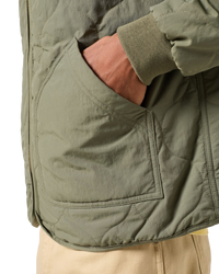 The Wrangler Mens Puffer Jacket in Dusty Olive